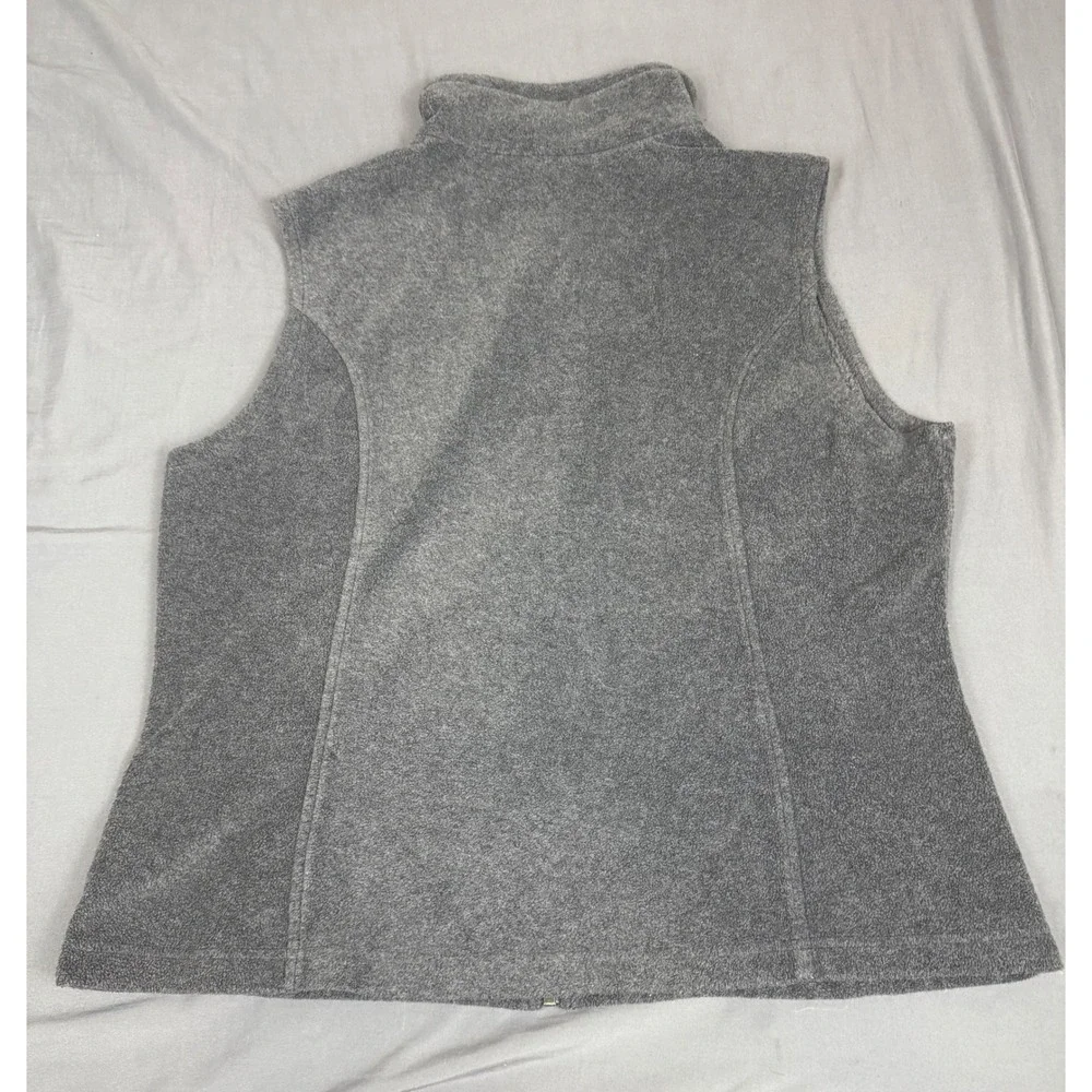 Columbia Sawyer Rapids 2.0 Fleece Vest Gray XL6953 Full Zip Mock Neck Womens XL